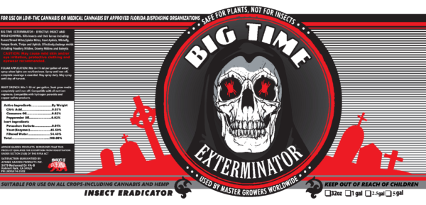 Big Time Exterminator All Natural Insecticide Product Label