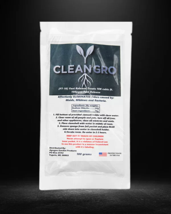 Clean Gro Fast Release Chlorine Dioxide Odor Eliminator 10,000 Cubic Feet